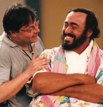 Thomas Reitz and Luciano Pavarotti